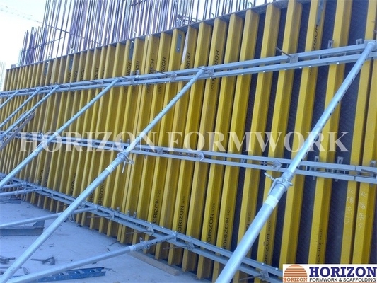 Systèmes de coffrage muraux / panneaux faciles à assembler avec des poutres en acier et des poutres en bois H20
