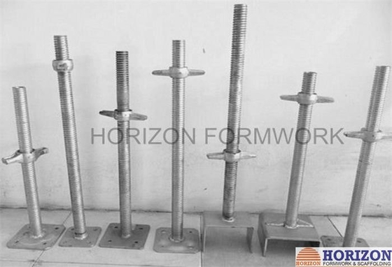 Jack à vis fileté de base et U-Head dia 38 mm pour régler la hauteur de l'échafaudage
