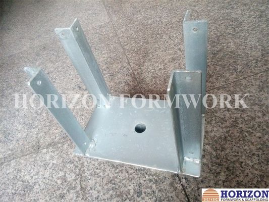 Q235 Accessoires de formage de plaques d' acier pour béton, tête de fourche galvanisée pour la construction de plaques de forme